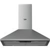 Beko HCP61310IH Cappa aspirante a parete, cappa per camino, 3 livelli di ventola, filtro antigrasso metallico facile da pulire, convertibile a ricircolo, illuminazione LED, 68 dB, filtro ai carboni