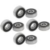 8Pcs ABEC-9 Cuscinetto di Skateboard 22x7x8mm Doppio Scudo Gomma Pattini A