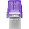 KINGSTON Pen Drive Chiavetta USB 64 GB USB USB Type-C 3.2 Porpora DTDUO3CG3 64GB