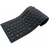 Techly Tastiera USB Flessibile in Silicone USB/PS2 colore Nero IDATA KB-R109L