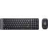 Logitech Tastiera e Mouse Wireless Senza Fili colore Nero MK220