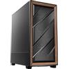 Antec Case PC Midi Tower colore Nero, Legno - FLUX SILENT EDITION