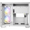 Antec Case PC Mini Tower colore Trasparente, Bianco - CX600M Trio ARGB White