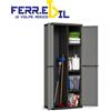 KETER Armadio portascope JOLLY in resina da esterno grigio/nero lucchettabile