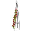 Relaxdays Obelisco per Rampicanti, Alto 204 cm, Graticolato per Piante,