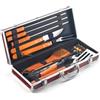 Ompagrill Set Barbecue 12 pezzi Acciaio inox con valigetta in radica - 1241