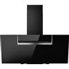 Elica Cappa Cucina Aspirante a Parete 90cm Vetro Nero PRF0166929 SHEEN-S BL/A90