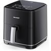 Sharp Friggitrice ad Aria Capacità 5,5 Litri Potenza 1650 Watt Nero AF-GS552AE-B