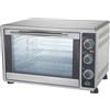DCG Fornetto Elettrico Ventilato 55 Litri 2200 Watt con Timer Argento MBS55
