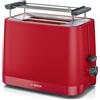 Bosch Tostapane 2 Fette 950 W Funzione Scongelamento e Riscalda Rosso TAT3M124