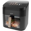 Cecotec Friggitrice ad Aria 8.5 Litri 2200 Watt Nero Cecofry&Grill Smokin' 8500