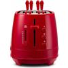 De Longhi Tostapane 2 Fette Tosta pane 550W Raccoglibriciole Rosso CTLAP2203R