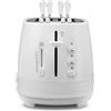 De Longhi Tostapane 2 Fette Tosta Pane 550W Raccoglibriciole Bianco CTLAP2203.W