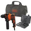 Black & Decker Trapano a Percussione 710W 2800 giri/min + Accessori BEH710SA32QS