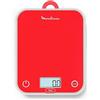 Moulinex Bilancia da Cucina Digitale Elettronica 5 Kg Display LCD Rosso BN50U3