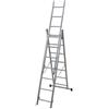 FACAL Scala Alluminio Telescopica 3 x 7 gradini Altezza mt. 4,26 - SL200-3
