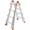Marchetti Scala Alluminio telescopica 4+4 Gradini Altezza 4.30 Mt 20701 Squadra