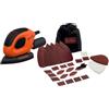 Black & Decker Levigatrice orbitale palmare 55 W+Accessori BEW230BC-QS