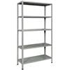 Bizzotto Scaffale Metallo Scaffalatura in Acciaio ad Incastro 5 ripiani 100x40x1
