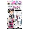 Fashion Angels Basic Fun Fashion Angels Compact Fashion Sticker Stylist - 700+ Adesivi e 20 Schede di Stile - Libro di Attività di Moda Portatile per Ragazze dai 6 Anni in Su