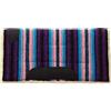 Weaver Leather Pony Acrylic Saddle Pad, Straight, Sottosella Unisex, Righe Rosa/Viola, 22 L x 22 W
