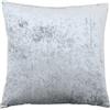 Paoletti Riva Paoletti Verona Feather Cuscino Pieno Di Piazza - Argento - Vellutato - Crushed Velvet Look - Nascosto Zip Design - 100% Poliestere Caso - 55 X 55Cm (22 X 22 Pollici) - Progettato Nel Regno Uni