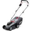 IKRA tosaerba IB-LM 33, larghezza 33 cm, senza batteria e caricabatterie | Compatibile con Bosch, superfici di prato consigliate fino a 250 m², altezza di taglio 30-70 mm, cesto di raccolta da 30 l