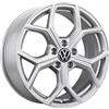Volkswagen Golf Leichtmetallfelge Huntsville, Alluminio/Magnesio/Silicio, Argento Opaco, 7,5J x 18, Invernale, PCD 5x112mm, ET51, 18 Pollici