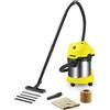 KARCHER Bidone Aspiratutto Aspiraliquidi Aspirapolvere 17 Lt 1000W WD 3 Premium