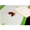 BRaya Runner Tavola 40x140 cm in Cotone Bordo appliccato con Uva Beige - 1033