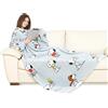 Kanguru Coperta con maniche 140 x 180 cm Plaid Deluxe Snoopy 1124