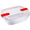 Pyrex Contenitore con coperchio 28 x 20 x 8 cm Vetro borosilicato 216PH00/7144