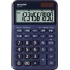 Sharp Calcolatrice 10 Cifre Autospegnimento Blu ELM335