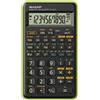 Sharp Calcolatrice Scientifica 10 cifre Nero Verde EL501TBGR