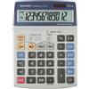 Sharp Calcolatrice finanziaria 12 cifre colore Nero. Blu. Grigio - SH-EL2125C