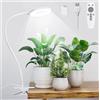 Grevoxy Lampada per piante LED a spettro completo - Grow Light da 56