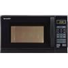 Sharp R642BKW Forno a microonde 2 in 1 con grill, 20 L, nero