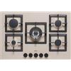 ELLECI Piano cottura 5 Fuochi 75 cm a gas Granitek Tortora G43 PGSP75143CS