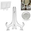 ICT Zs- 5 Pezzi Supporto Trasparente Porta Piatti Biglietti Stand Espositore 7,50cm