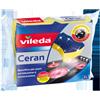 VILEDA Spugna Abrasiva Ceran in Microfibra 2 Pezzi colore Blu e Giallo 153104