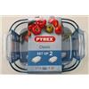 Pyrex Teglia Forno Lasagnera in Vetro Set 2 Pz 34x22 cm - 38x25 cm Trasparente
