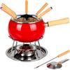 Eva Fonduta Smaltata Rossa Set pz. 12 70604