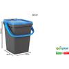 Ecoplast Pattumiera Ecoplus litri 35 Coperchio Blu 527573