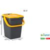 Ecoplast Pattumiera Ecoplus litri 35 Coperchio Giallo 527580