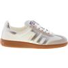 BACK 70 scarpe donna Sneaker Cloud in pelle latte e camoscio beige più argento