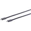 ShiverPeaks Connettore di tipo C del cavo USB di collegamento USB-C> Tappo di tipo C nero 0,