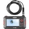 Testboy Telecamera per endoscopia mobile Testboy TV 280 con display LCD, telecamera di ispezione (fino a 5 ore di funzionamento, illuminazione a LED integrata e cavo flessibile lungo due metri), nera