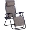 Does not apply Enrico Coveri Sedia Sdraio Relax Reclinabile Con Cuscino Imbottito E Portaoggett