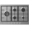Candy Piano Cottura 5 Fuochi Gas Incasso 75 cm Griglie in Ghisa Inox - CHG7WLWPX