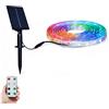 RobertAgor Driwei STRISCIA LED SOLARE RGB 5 METRI CON TELECOMANDO MULTICOLORE RGB ESTERNO ET-31610